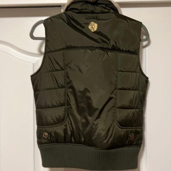 ROXY Olive puffer vest - Like New - Picture 5 of 6
